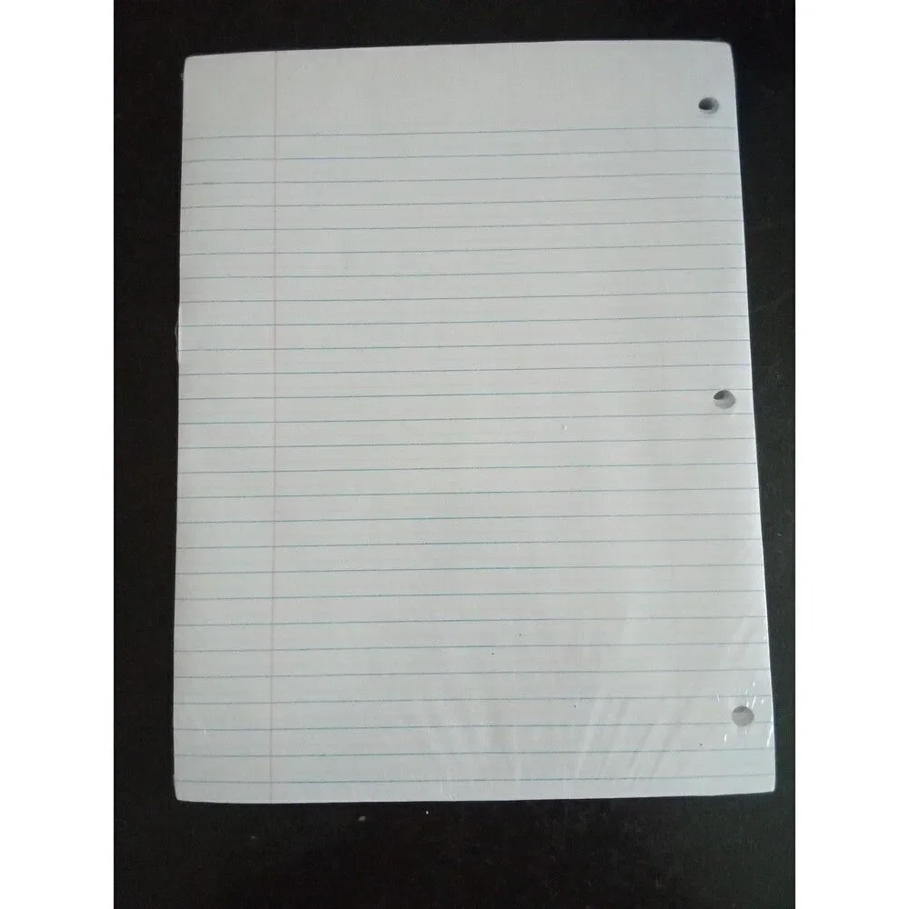 White Filler Paper Wide Ruled 150 Sheets 10 1/2
